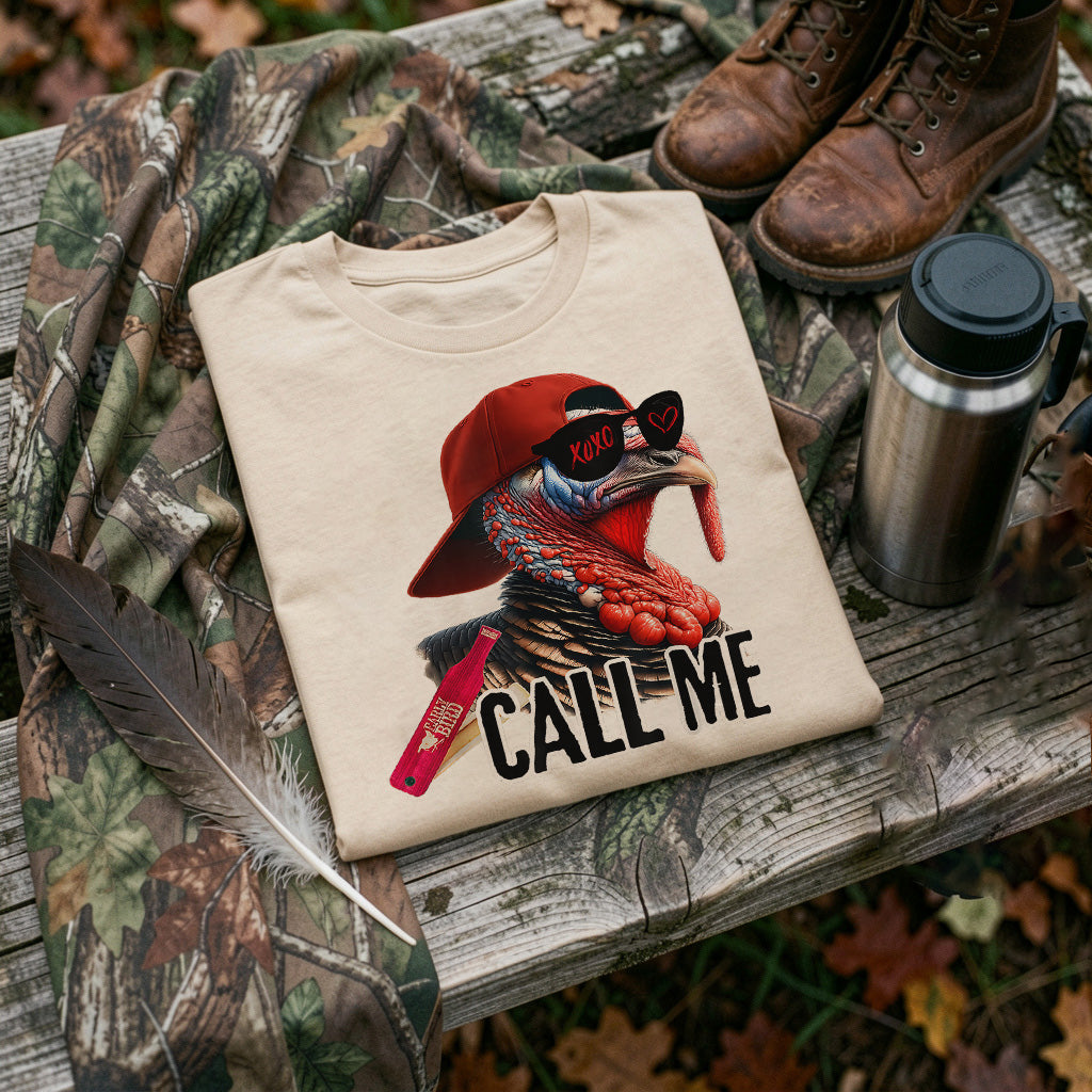 Call Me Turkey Hunter Hunting Season Cute Turkey Hunting T-Shirt