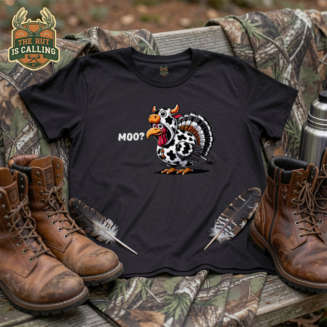 Turkey Moo Funny Thanksgiving T-Shirt
