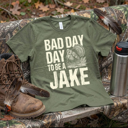 Bad Day to Be A Jake Funny Turkey Season Hunting Joke T-Shirt