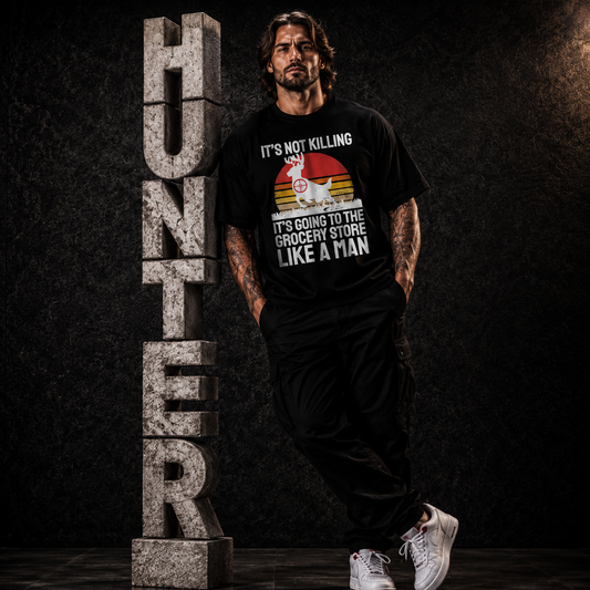 Funny Hunter Saying Wild Animal Deer Hunting I Supermarket T-Shirt