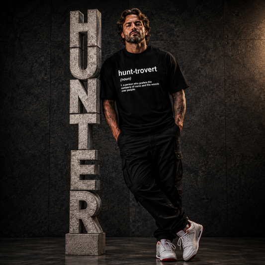 Funny Hunting Shirts for Hunters Men, Hunt-trovert Hunting T-Shirt