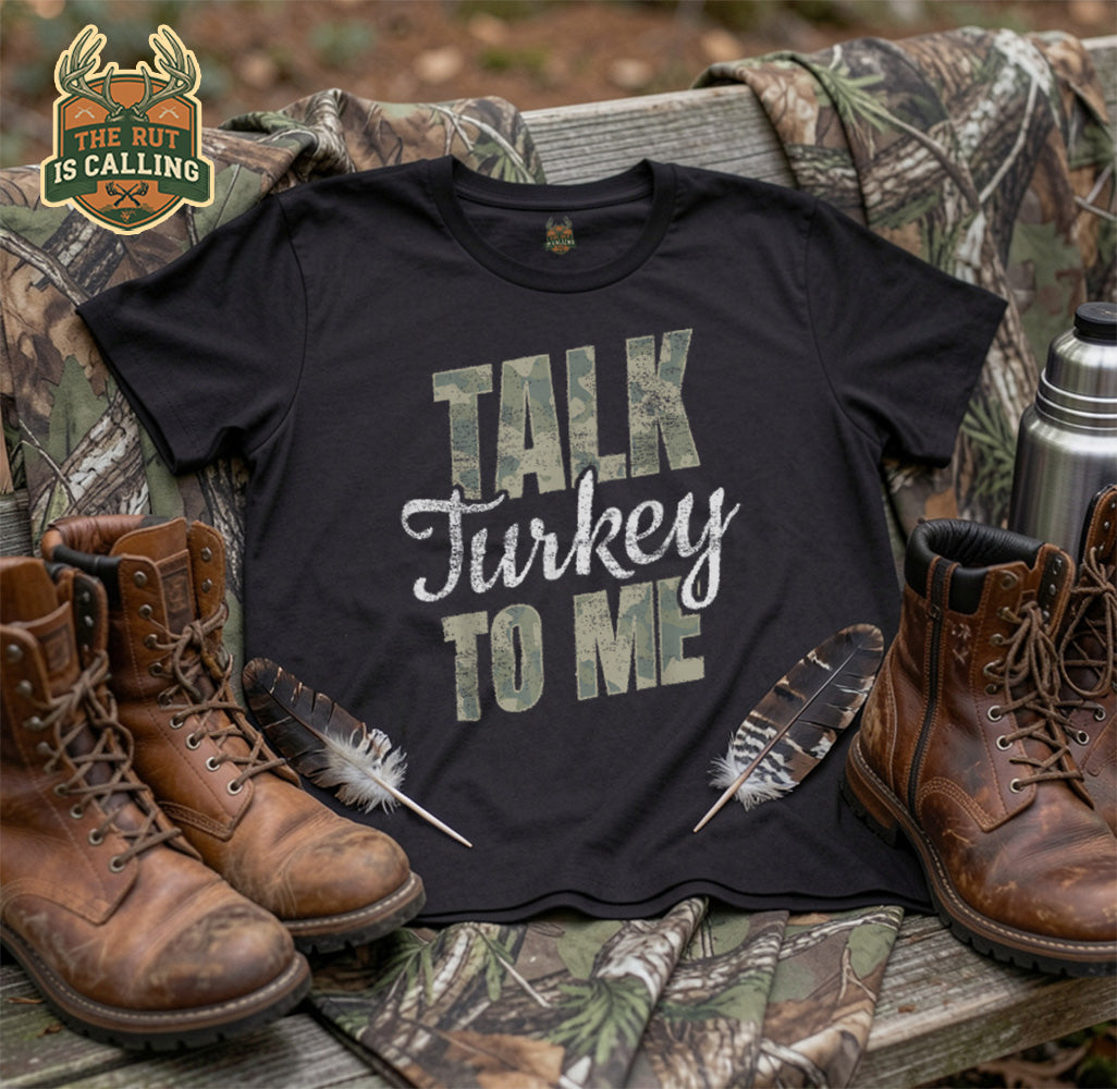 Turkey Hunting I Talk Turkey To Me I Turkey Hunter T-Shirt