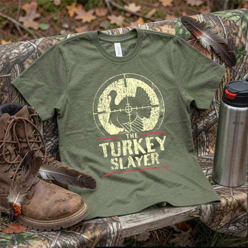 Turkey Hunting I The Turkey Slayer I Turkey Hunter T-Shirt
