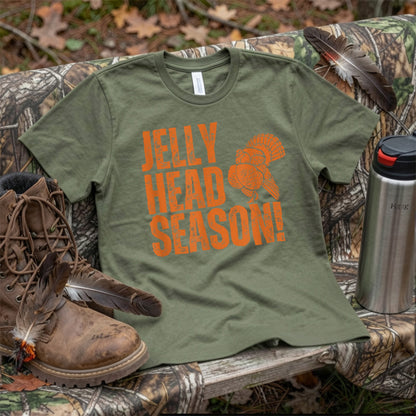 Turkey Hunting Tshirt Jelly Head Season Turkey Hunting T-Shirt