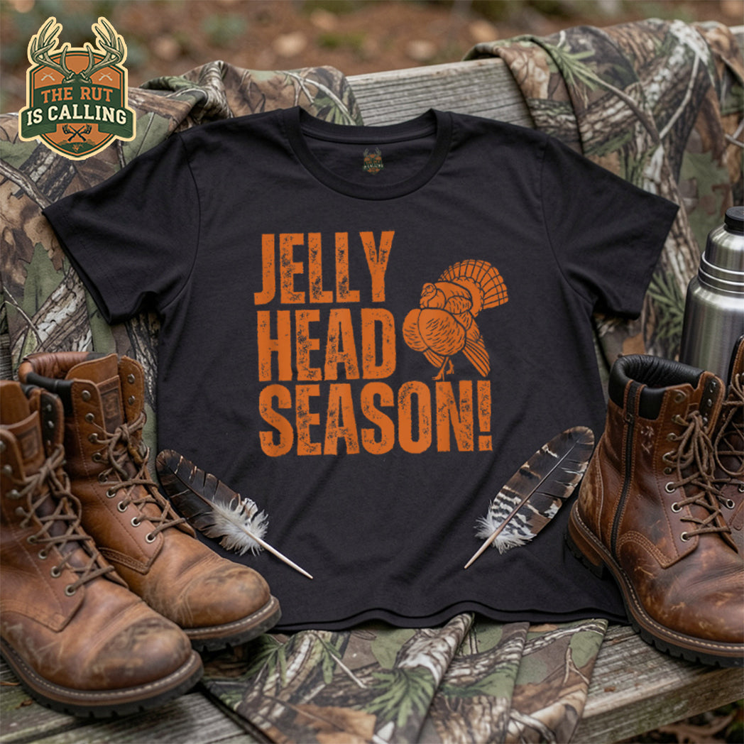 Turkey Hunting Tshirt Jelly Head Season Turkey Hunting T-Shirt